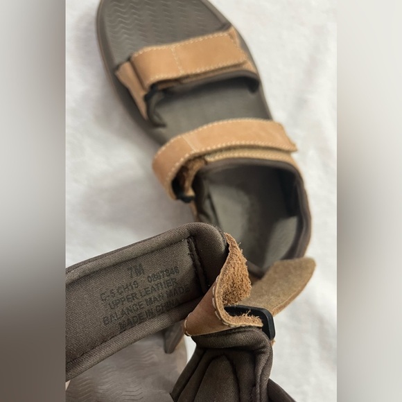 Sperry Men's Santa Cruz 2Strap Velcro strap brown Sandal Sz 7 - Picture 5 of 9